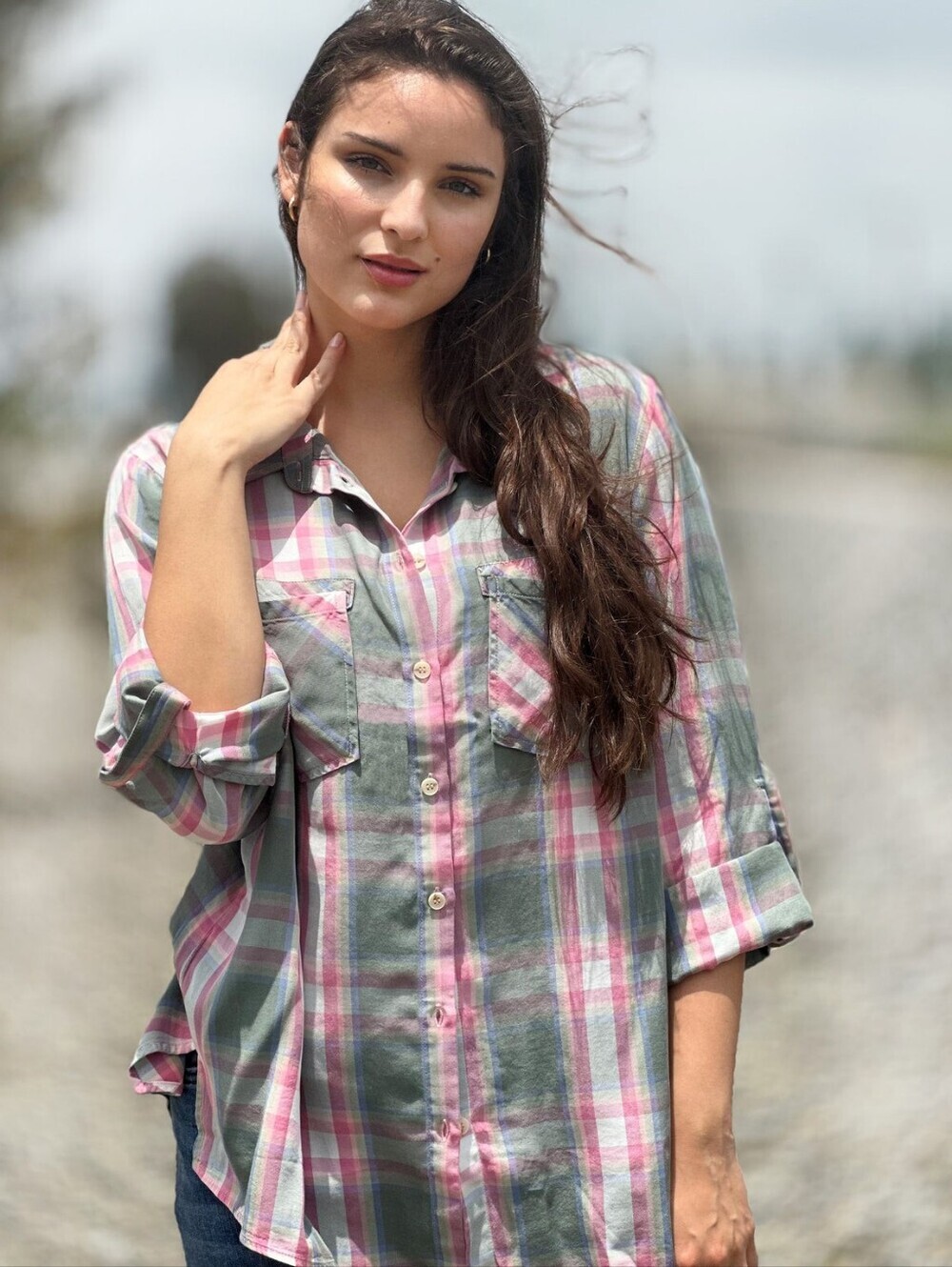 Billy T Plaid Button Up Shirt